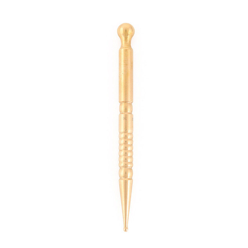 Disponibile il logo personalizzatod Manicopa in ottone 2024 stile rame occhio orecchio Gua Sha massaggio bastoncino per acupoint importato