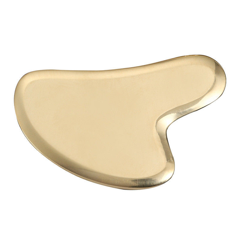 Massaggiatore Corpo Forma Cuore In ottone naturale Metallo Gua Sha Scraping Board per massaggio meridiano e massaggio muscolare