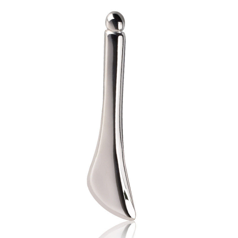 Acciaio inossidabile Gua Sha Massage Wand 304 Guasha Stick Forma cucchiaio metallico per massaggi muscolari facciale e corporeo