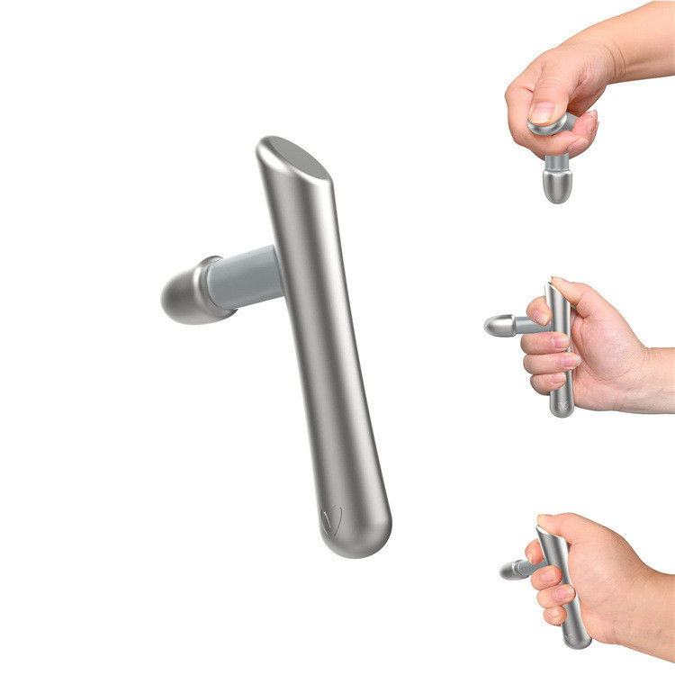 Strumento di massaggio in acciaio inossidabile T-bar che mira perfettamente ai punti trigger della terapia di rilascio miofasciale e del motore dei tessuti profondi