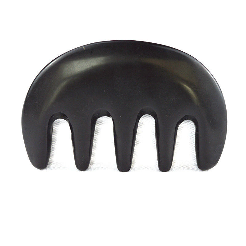 Massaggiatore Corporeo Pietra Bian Nera Naturale Gua Sha Raschiatura pettine Guasha Faciale Massaggio Corpo Spa Strumento di cura della pelle Strumento di salone di bellezza