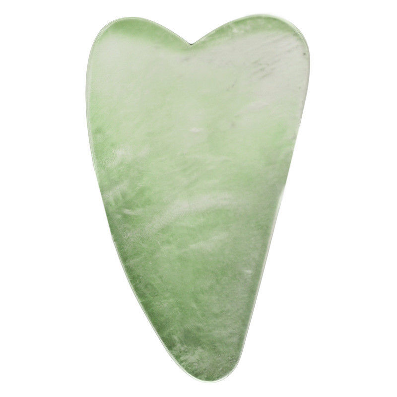 Strumenti di massaggio Massaggio corporeo Nuovo stile Giada Gua Sha Strumento Giada naturale pura Guasha Tavola Giada personalizzata Giada Guasha Pietra massaggiatore per la cura della pelle