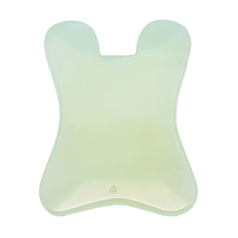 Xiuyan Jade Massage Comb Guasha Comb Guasha Scraping Scalp Comb Strumenti di massaggio verdi per il massaggio