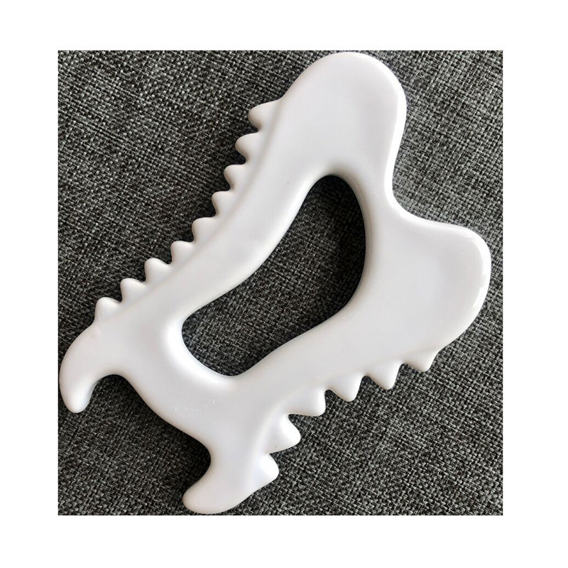 Funzione di massaggio del corpo Gua Sha in ceramica per la cura della pelle del viso e massaggiatore anti rughe gonfiore
