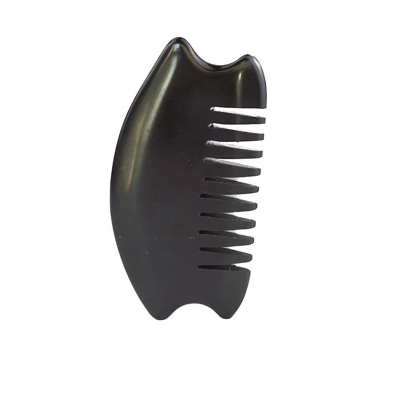 Chinese Bian Stone Scalp Gua Sha Comb Logo personalizzato disponibile per il massaggio del cuoio capelluto