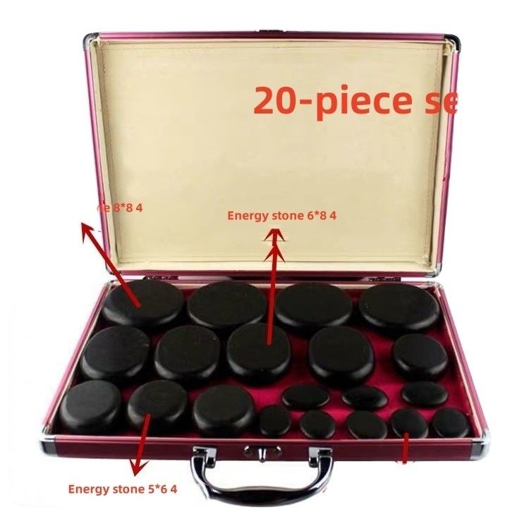Massaggio del corpo pietre calde set 22 pcs pietre di basalto con kit riscaldamento Home Spa rilassamento guarigione del dolore sollievo trattamento spa