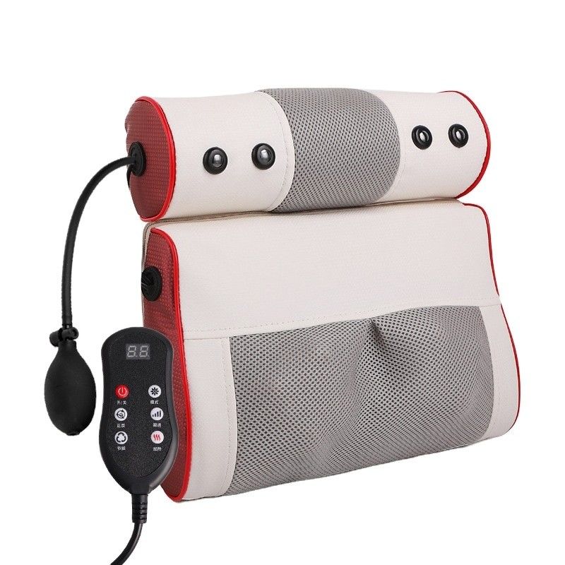 Macchine per massaggi 2 in 1 riscaldamento multifunzionale a maglia cervicale spina dorsale auto elettrica cuscino di massaggio Shiatsu collo schiena