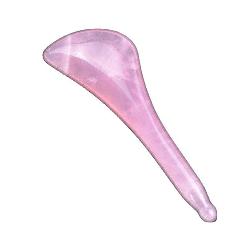 Strumento di massaggio corporeo Rose Quartz Gua Sha Pen Disponibile Logo per il pugno di agopuntura facciale e oculare