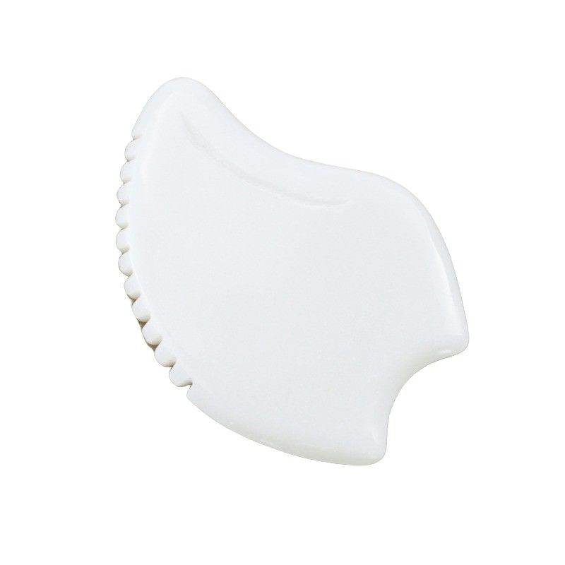 Massaggio attrezzature best seller Massaggio facciale a misura Giada Bianca Strumenti Guasha Per viso Giada Pietra Massaggio Gua Sha Tavola