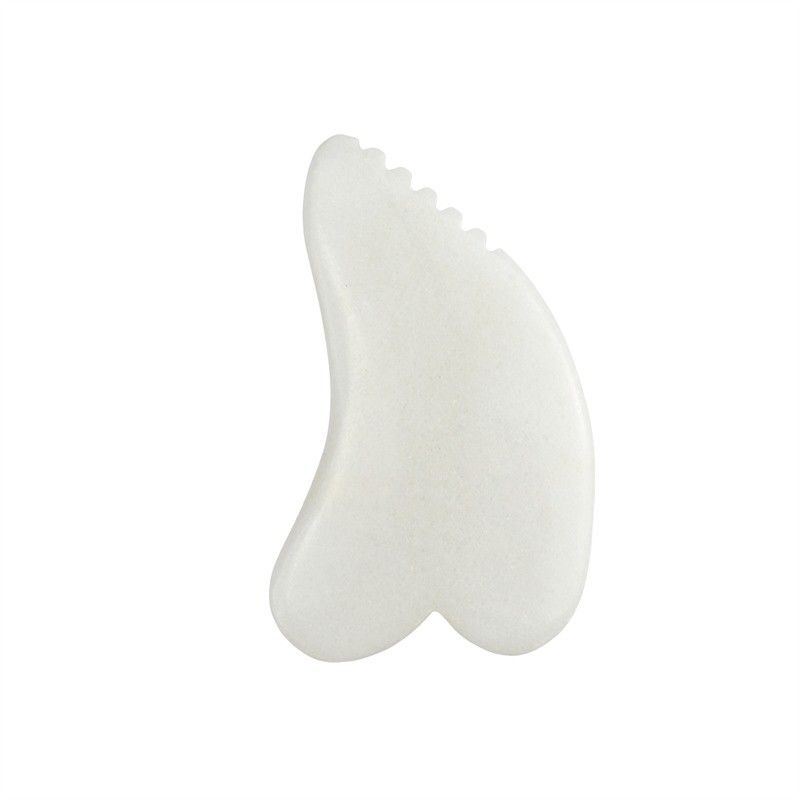 Massaggiatore del corpo Gua Sha Scraping Massaggio Strumento Giada Bianca Guasha Scraper di Tavola Giada Naturale