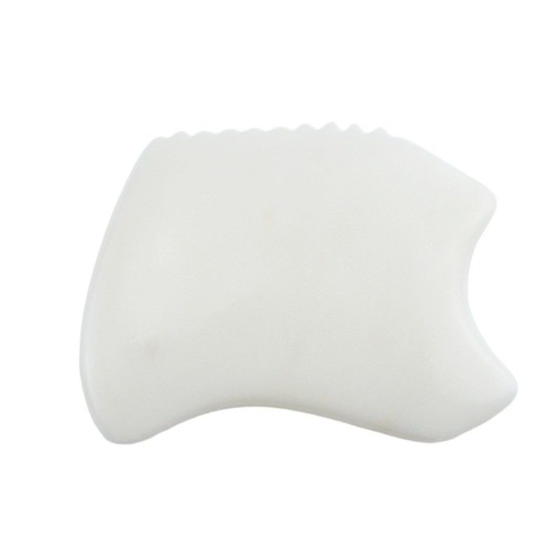 Strumento di massaggio del corpo con pietra di giada bianca naturale Gua Sha Scraping Board Guasha Facial Spa Skin Care Beauty Salon