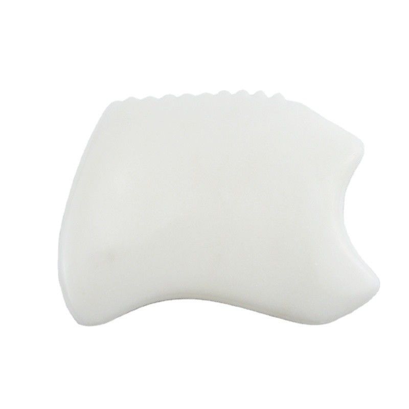 Massaggiatore Corpo Nuovo Stile Pura Naturale Giada Bianca Faccia Anti-Invecchiamento Gua Sha Tavola Gemstone Massaggio Cura della Pelle Giada Pietra Guasha Strumento