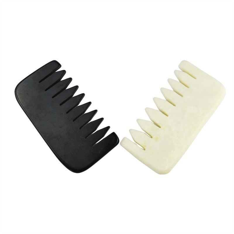 Xiuyan Jade Comb Median Scraping Massage Comb per Massaggio Muscolare e Natural Jade Stone Guasha Scalp Comb