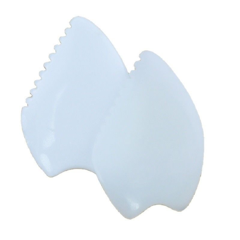 Massaggio Faciale Afgano Giada Bianca Gua Sha Pietra Giada Naturale Pietra Guasha Strumento di raschiatura Best sellers attrezzature di massaggio del corpo