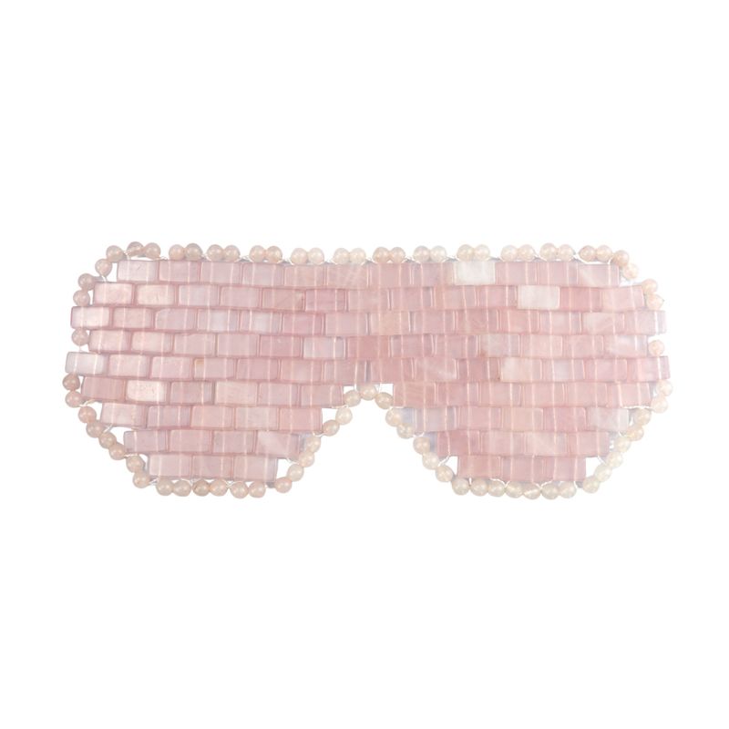 Maschera di giada di quarzo rosa Mascherina personalizzata Disponibile strumento di bellezza per il massaggio degli occhi per la cura della pelle