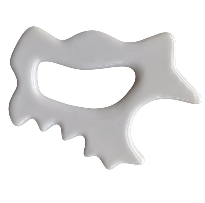 Massaggiatore corpo e viso per il 2024 Strumento ceramico Gua Sha Guasha Stone Self Skin Care Spa Face Lifting Body Slimming Scraper