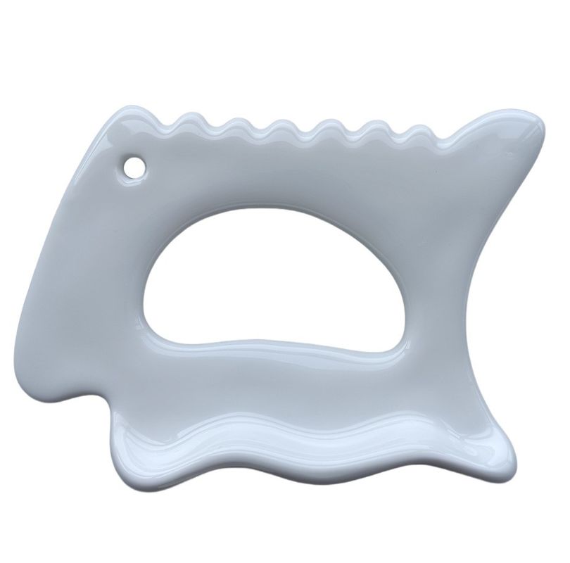 Corpo Collo Volto Cura della pelle Spa Facial Lifting Bellezza Anti-rughe Best seller Massaggio Ceramica Gua Sha Strumento con Bianco