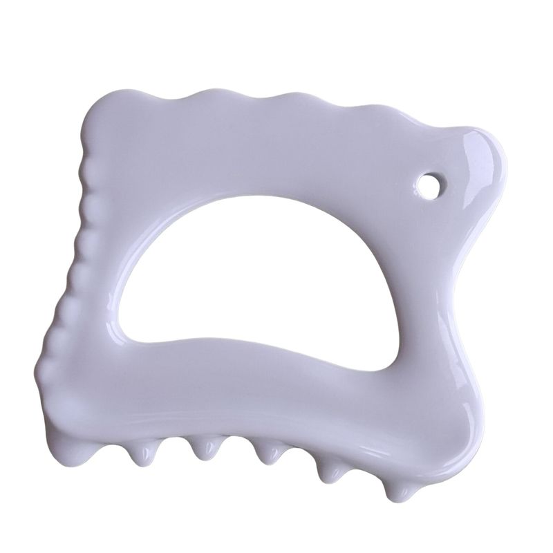 Facial lifting e massaggio del corpo con strumento ceramico Gua Sha Skin Rejuvenation Spa Tool