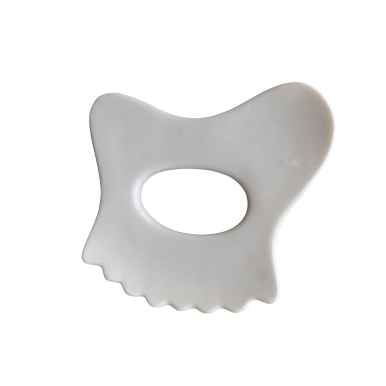 Disponibile il logo personalizzato Mini Ceramic Gua Sha Massage Tool Massaggio del corpo per il collo Faccia e cura della pelle Spa Facial Lifting