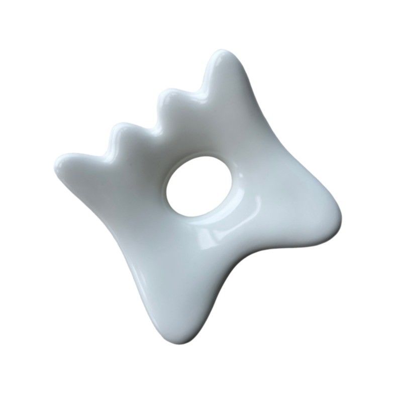 Equipaggiamento per il massaggio del corpo Mini Ceramic Gua Sha Massage Tablet per drenaggio linfatico e facial beauty Skincare Spa