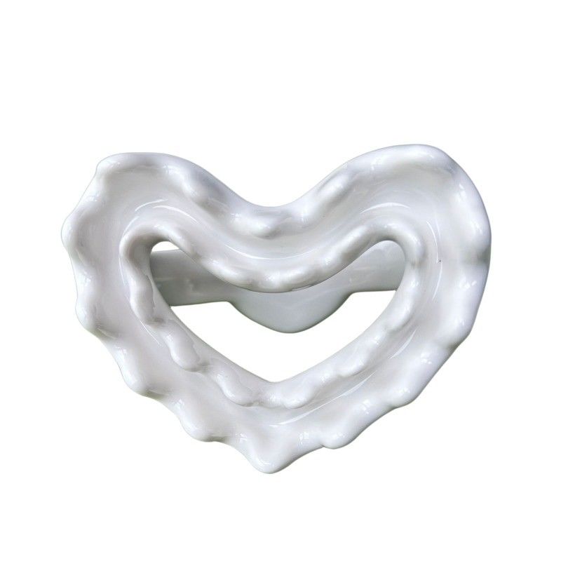 Massaggiatore Faciale 2024 Forma Cuore Cina Ceramica Gua Sha Scraping Massaggio Strumento per il rilassamento del corpo e Meridiano Dredging