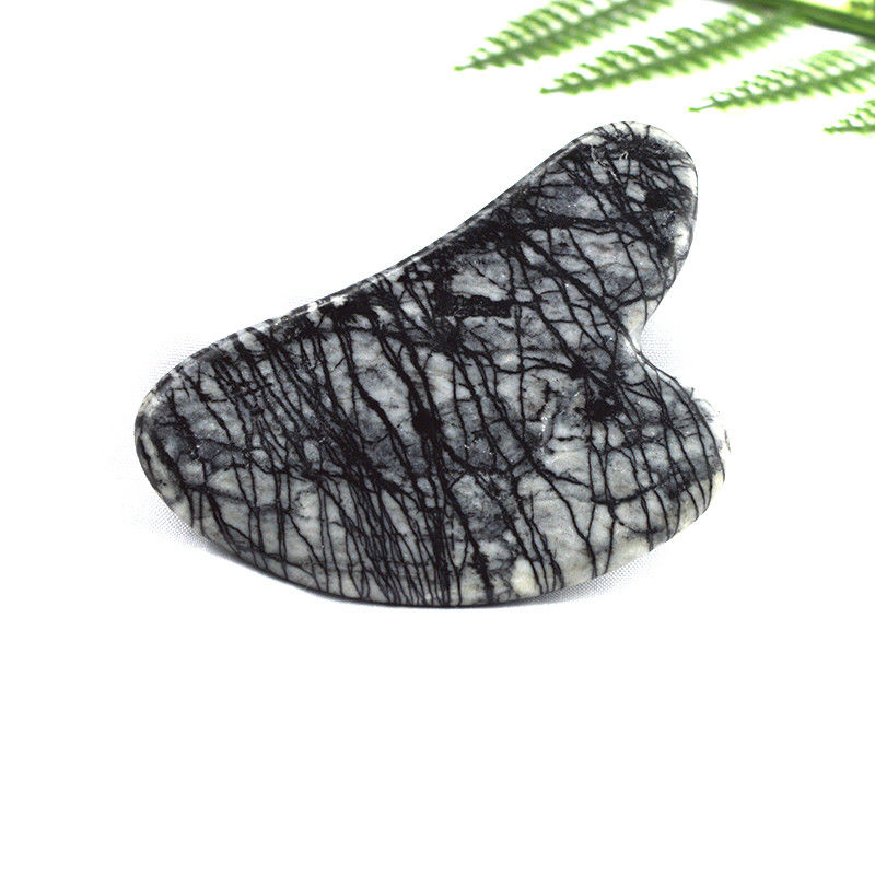 Discarico linfatico corpo intero Forma del cuore Picasso Jasper Gua Sha Scraping Massaggio Guasha Stone Massaggiatore facciale