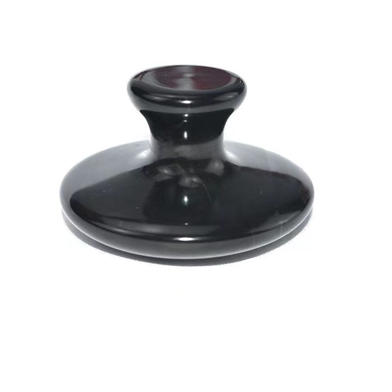 Strumento di massaggio del corpo 2024 Pietra Bian nera Grande fungo a forma di Gua Sha Massaggiatore per massaggio facciale e cura della salute 55mm*35mm