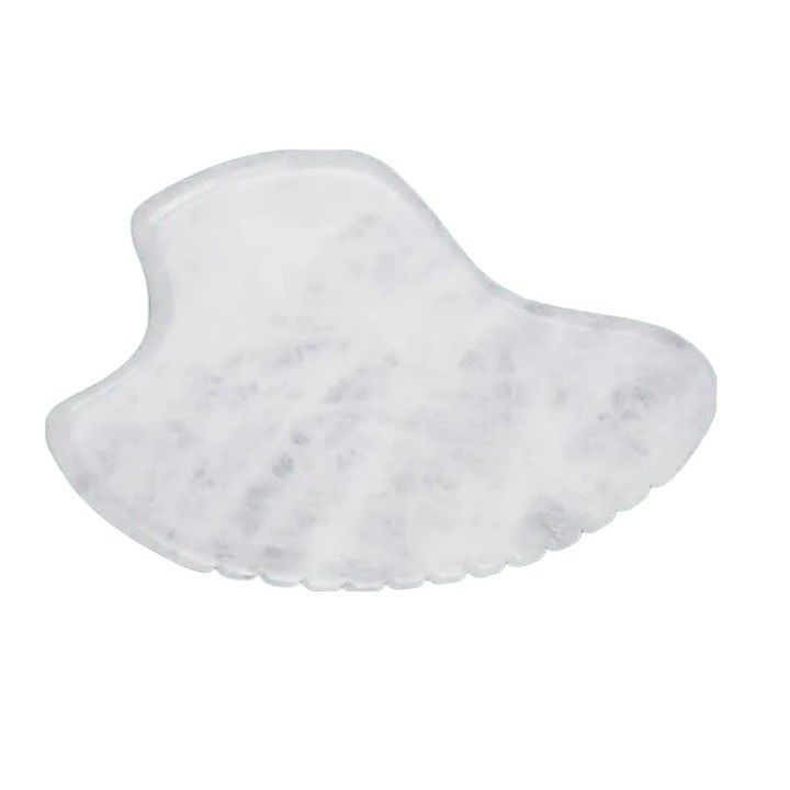 Strumento per l'auto-cura della pelle White Jade Gua Sha Scraping Massage Board for Body Massager Function 2024 Trending Product