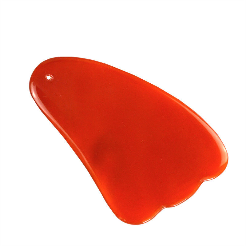 2024 Red Carnelian Gua Sha Board La pietra di Agate Guasha per massaggi e cura del viso