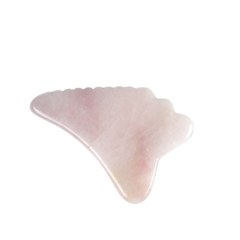 2024 Wing Shape Rose Quartz Gua Sha Scraping Board Rosa Cristallo Guasha Massaggiatore Faciale Corpo Spa Strumento per Massaggi