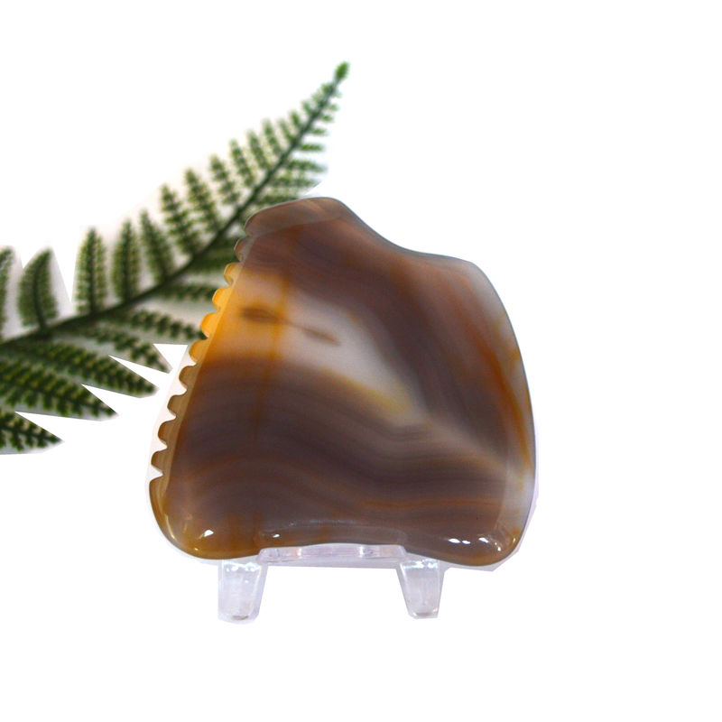 Strumenti di massaggio 2024 Arrivi Agate naturale Gua Sha Scraping Massaggio per alleviare la stanchezza e promuovere la bellezza della pelle