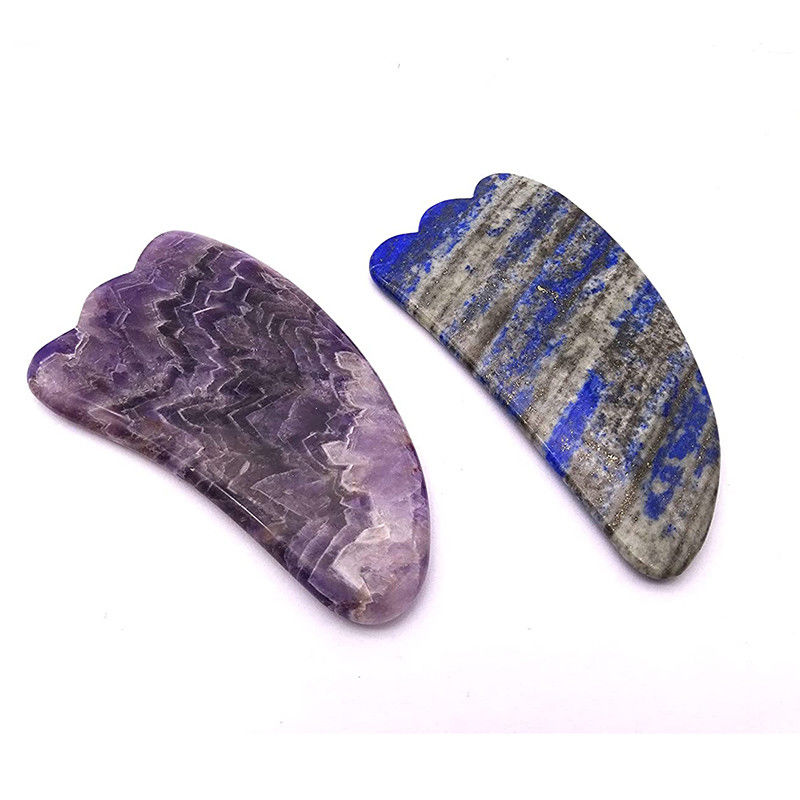 Massaggiatore naturale anti-invecchiamento per il viso portatile per il massaggio portatile femminile portatile raschiamento lapis ametista