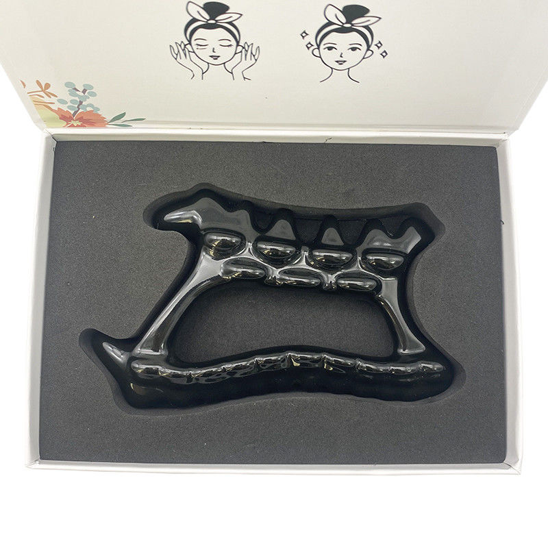 Strumento di massaggio per la cura della salute personale Ceramica nera Gua Sha Terapia faccia e corpo attrezzature per la cura della pelle