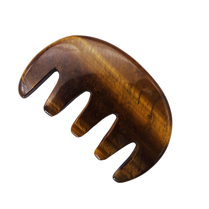 Disponibile il logo personalizzato di Gua Sha Comb Massaggio strumento per migliorare la circolazione sul viso scalpo