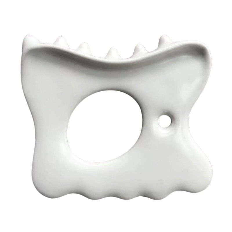 Alleviare lo stress muscolare e il dolore con il logo personalizzato ceramica Gua Sha strumento mascella massaggio linea