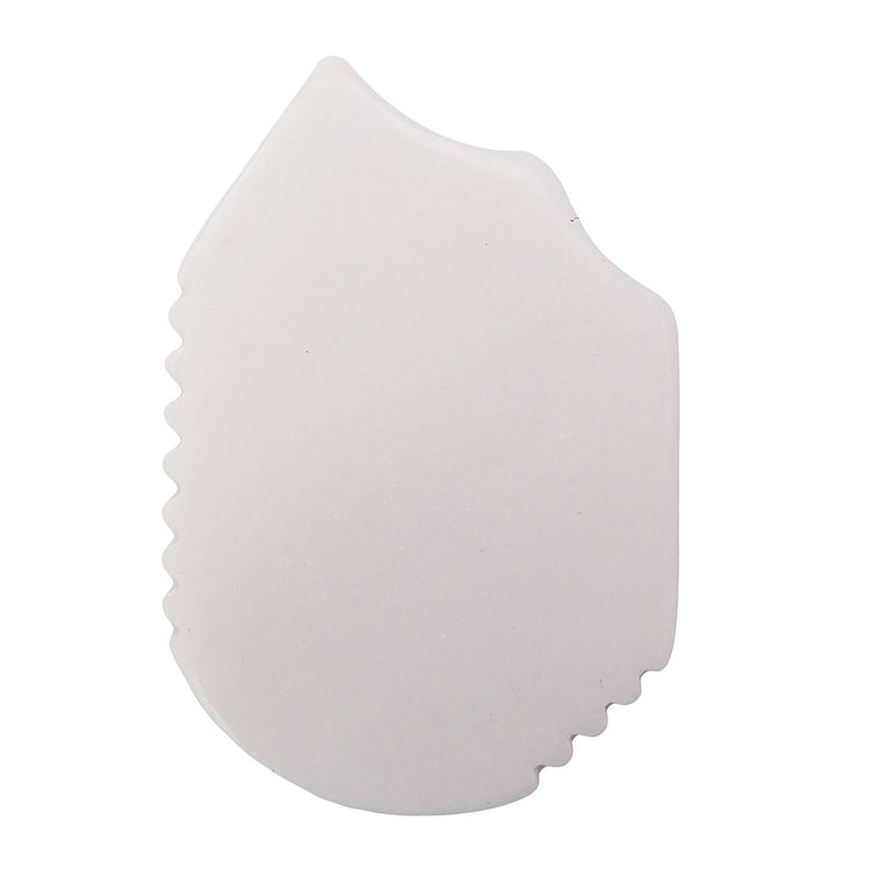 Logo personalizzato Strumento di massaggio Gua Sha Giunta Guasha Bianco Giada Naturale per viso collo Braccio Spalla Corpo Antirughe Antinvecchiamento