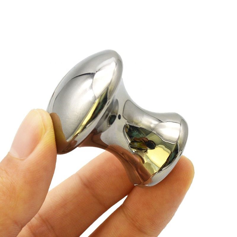 Massaggiatore Corporeo Funghi in acciaio inossidabile Gua Sha Massaggio strumento con logo personalizzato e artigianato artigianale