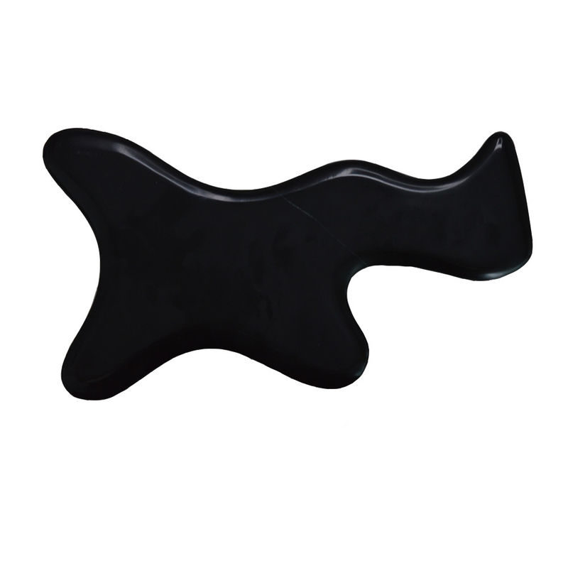 Black Bian Stone Gua Sha Scraping Massage Board per il drenaggio linfatico e il sollievo dal dolore