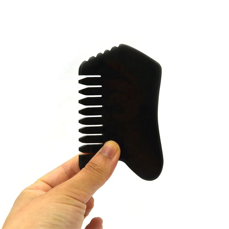 Nefrite verde scuro viso corpo giada pietra Guasha massaggiatore tabella per la cura della salute personale e SPA strumento di massaggio per l'agopuntura