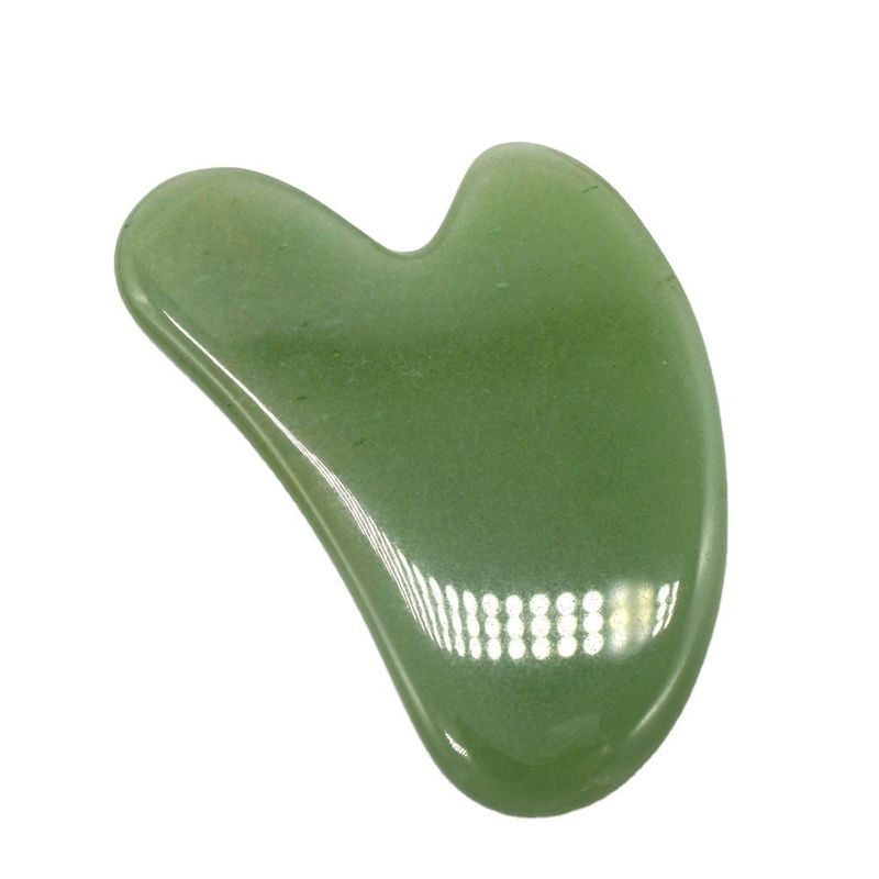 Corpo Massaggiatore Accessoio Forma Cuore Gua Sha Tavola di Giada Aventurina Naturale in Verde