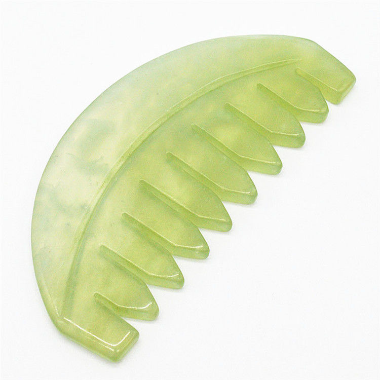 Funzione musicale 2024 Jade Gua Sha Natural Xiuyan Comb Hair Jade Combs Strumenti per la cura della pelle ABK-90 per gli appassionati di cura della pelle