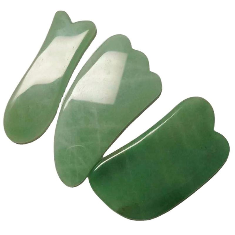 Sperimenta le proprietà curative del naturale Aventurine Verde Giada Gua Sha Massaggio per massaggiatore del corpo