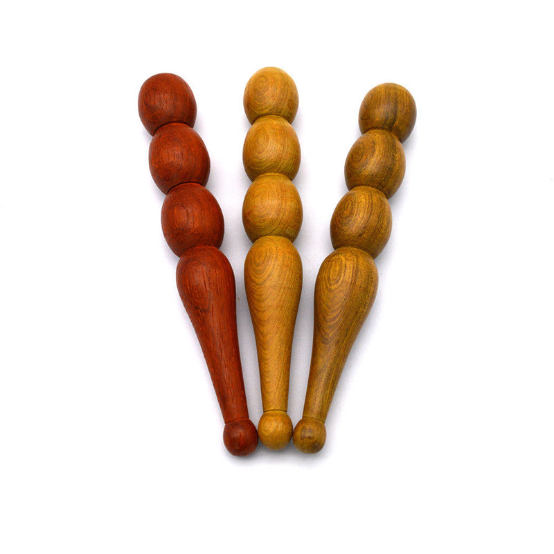 Proprietà Massaggiatore Massaggio Acupressione in legno a mano Massaggio Pen-manuale Riflessologia facciale Strumento per il rilassamento dei tessuti profondi