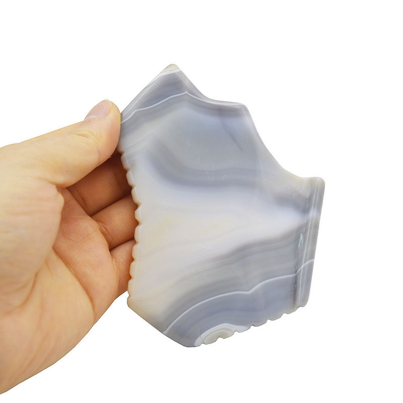 Strumenti di massaggio su tavola Guasha per la cura di pietre Scraper Tavola massaggiatore facciale per il ringiovanimento facciale Grigio Agate Gua Sha