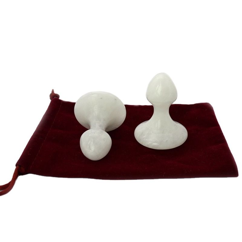 Logo personalizzato White Jade Gua Sha Massage Tool per faccia e collo dolore alleviamento pietra di massaggio