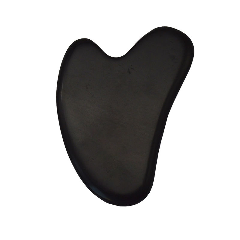 Forma di cuore Pietra Bian Giada Guasha Pietra Gua Sha Strumenti con funzione di controllo del tempo e 78 * 54 * 5mm di misura