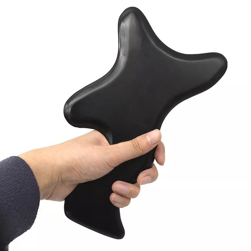 Pietra Bian Grande Nera Gua Sha Dispositivo di massaggio per drenaggio linfatico per collo schiena spalla vita glutei Terapia del corpo Massaggiatori