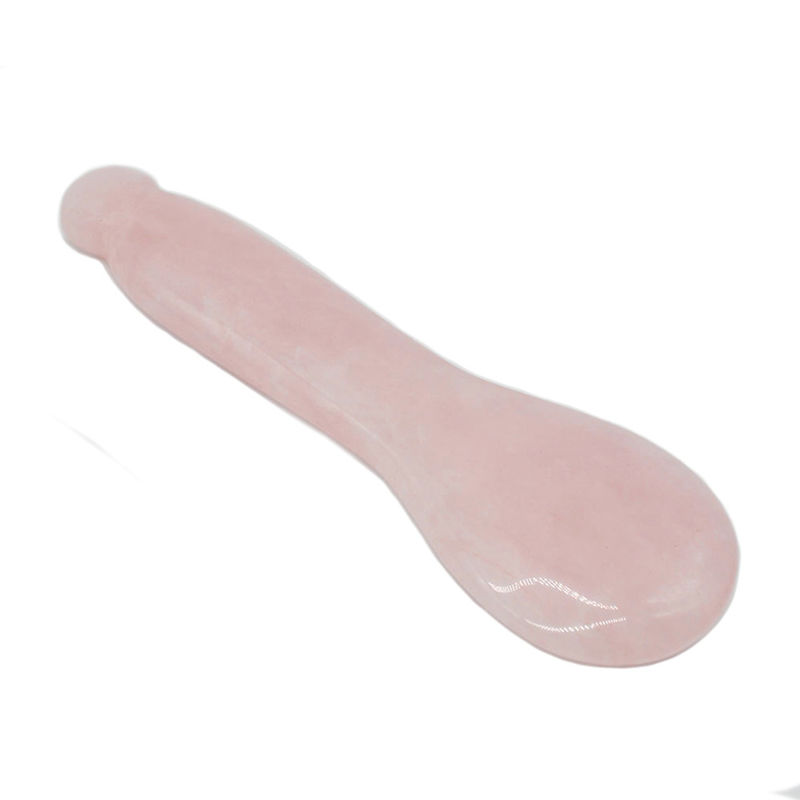 2024 Prodotti di tendenza Rose Quartz Stick Stone Gua Sha Pen per occhio e viso Giada naturale cura della salute
