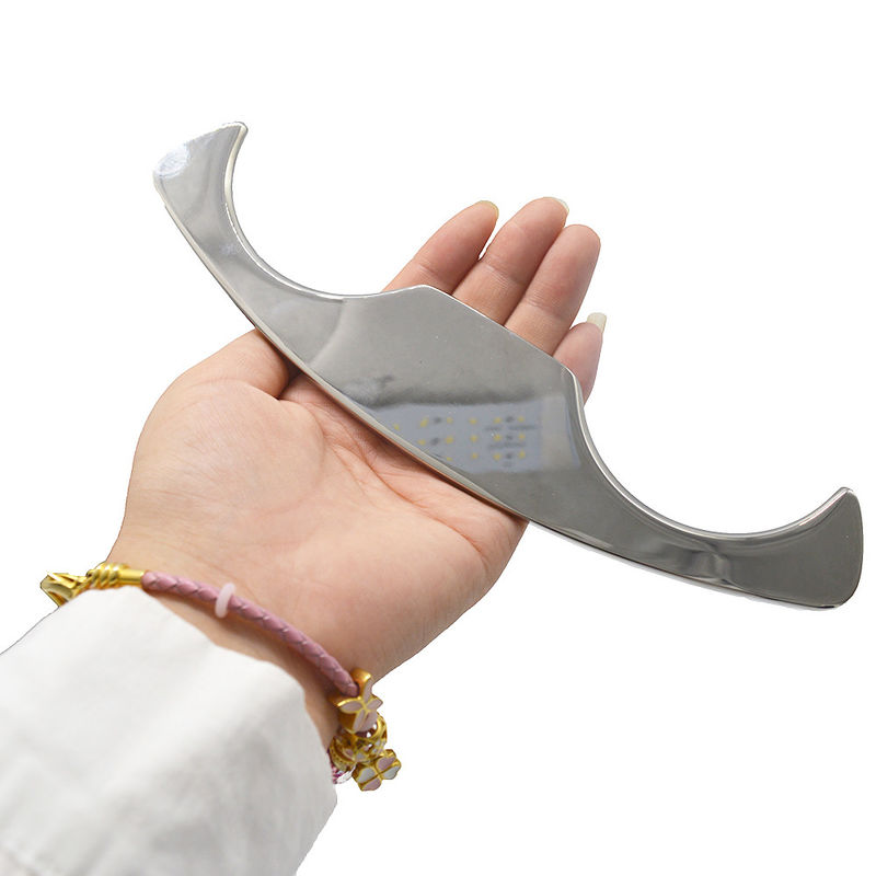 Massaggiatore 2024 Gua Sha Tavola di raschiatura Strumento di massaggio in acciaio inossidabile Retro Meridiano Raschiatura Guasha per OEM ODM